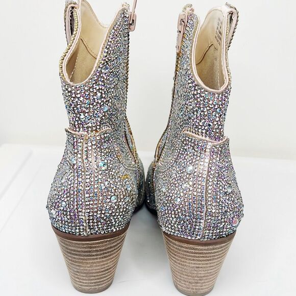 Matisse Harlow Bootie Clear Rhinestone Cowgirl Boot - size 7 - Picture 8 of 8